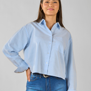 Camisa Crop Gardenia